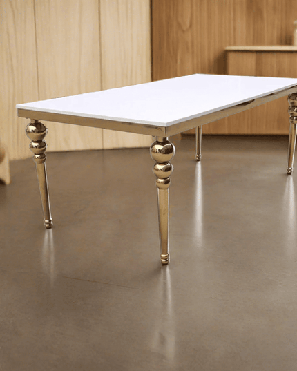 Sophisticated Stainless Steel and MDF Wedding Centerpiece