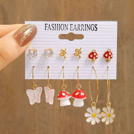 Playful Creatures Earring Set - A Fun Twist for Your Style
