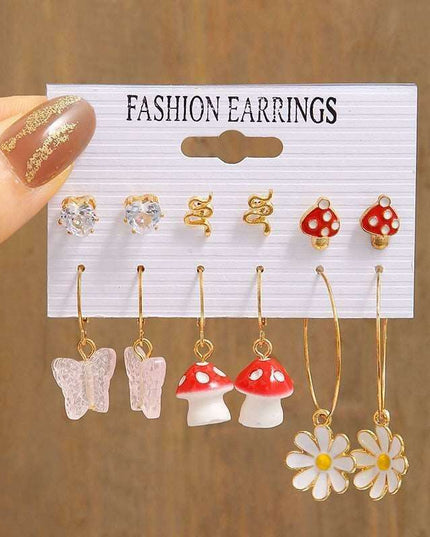 Playful Creatures Earring Set - A Fun Twist for Your Style