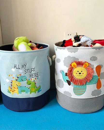 Elegant Flip-Lid Laundry Organizer Box in White