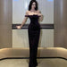 Chic Y2K Inspired Spaghetti Strap Midi Dress for Women - Ideal for Summer Evenings