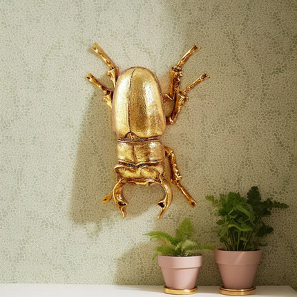 Shop1104558825 Golden Resin Shovel Insect Wall Decor - Collectible Cra