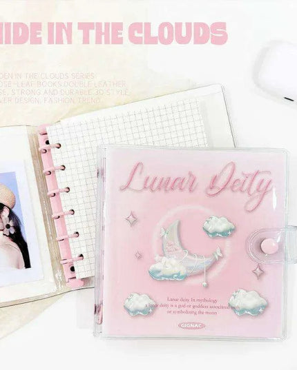 Enchanted Kawaii Notebook with Heart and Moon Theme | Ideal for Creative Writing and Scrapbooking