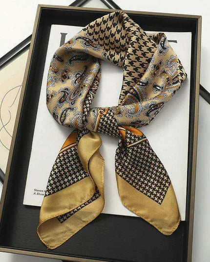 Chic Toddler Elegance: Luxurious 70x70cm Silk Scarf for Ages 6 Months to 4 Years