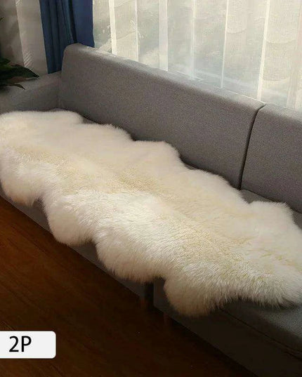 Luxurious Genuine Sheepskin Shag Rug for Ultimate Comfort - Soft, Plush Carpet for Sofa and Chair