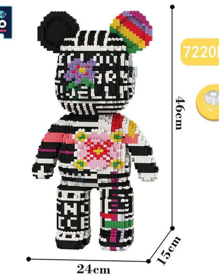 Adorable Bear Cub Building Block Set with Easy Storage - Inspire Creativity and Learning