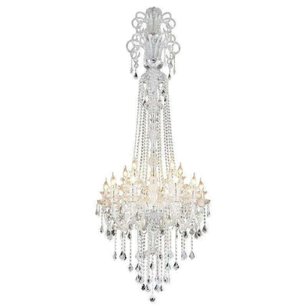 Stunning K9 Crystal Chandelier for Opulent Staircases and Lobbies - Options for 12, 15, 18, and 24 Lights