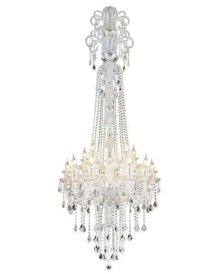 Stunning K9 Crystal Chandelier for Opulent Staircases and Lobbies - Options for 12, 15, 18, and 24 Lights