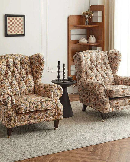 Elegant Leather Wingback Chair for Modern Living Areas