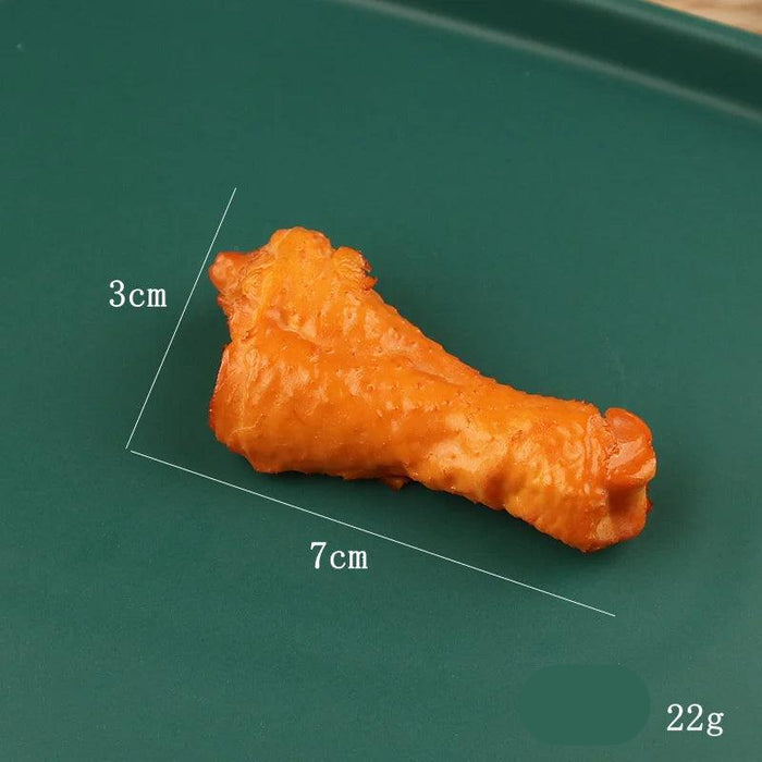 Lifelike PVC Chicken Drumstick Decor Props for Eye-Catching Displays and Photography