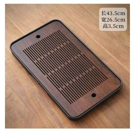 Elegant Wooden Tea Set with Nordic Coasters and Mess-Free Serving Design