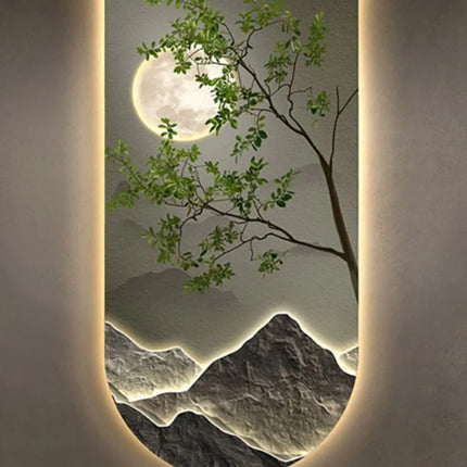 Mural Lamp Store LED Ambient Hanging Paintings for Corridor Decor