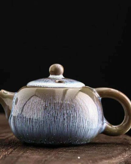 Exquisite Yixing Style Porcelain Teapot - 250ml Elegant Star Glaze Tea Set for Artful Brewing