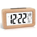 Stylish Wooden Alarm Clock with Temperature and Calendar - Ideal Decorative Gift for Home or Office