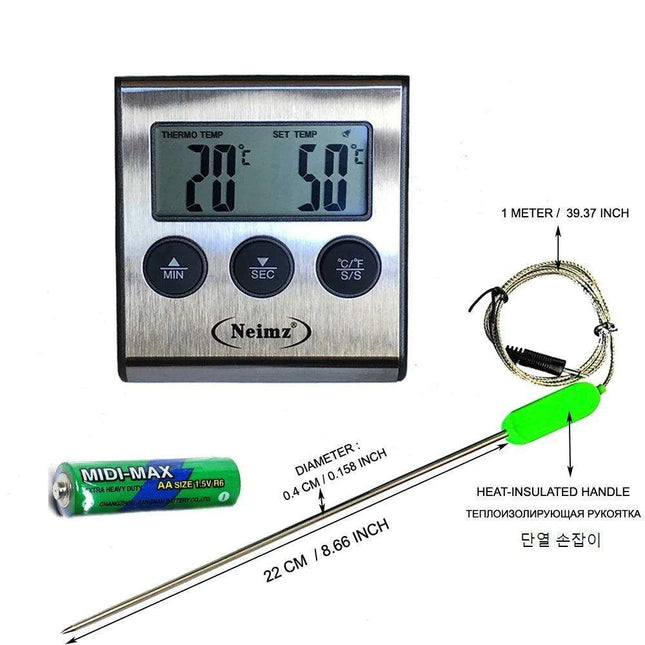 Precision Dual Probe Digital Meat Thermometer for BBQ and Baking Mastery