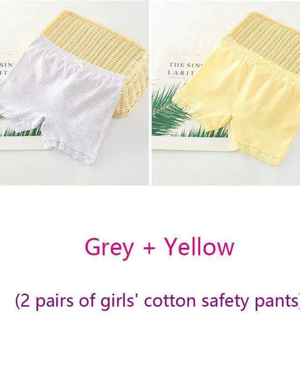 Adorable Cartoon Cotton Briefs for Girls - 2-Piece Underwear Set (Ages 2-11)