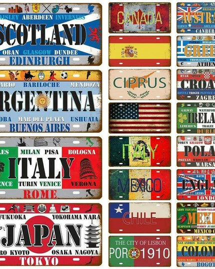 Rustic Retro Metal Wall Decor: A Stylish Touch for Man Caves and Bars