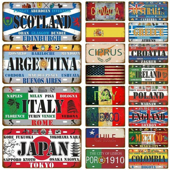 Rustic Retro Metal Wall Decor: A Stylish Touch for Man Caves and Bars