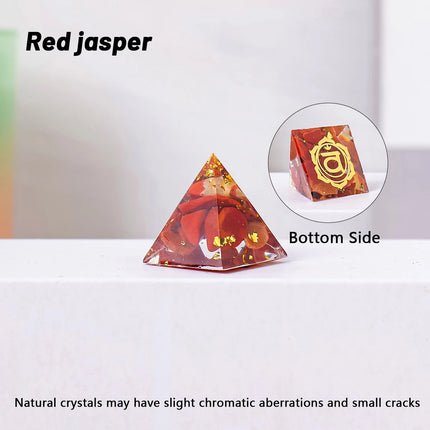 Natural Crystal Mini Pyramid Statue — Reiki & Feng Shui Amulet, 2 cm