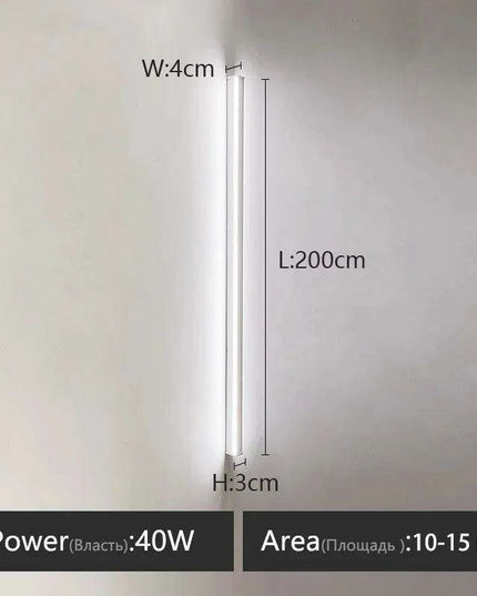 Sleek Scandinavian LED Wall Sconce with Customizable Lighting Options