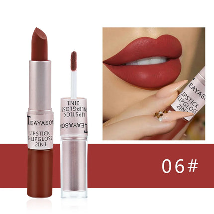 Matte Liquid Lipstick Waterproof Non Transfer Long Wear Pink Lip Gloss Tint Moisturizing Makeup for Women Ladies matte-liquid-lipstick-waterproof-non-transfer-long-wear-pink-lip-gloss-tint-moisturizing-makeup-for-women-ladies