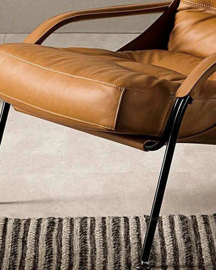 Moroccan Luxe Leather Armchair - Where Comfort Meets Timeless Design