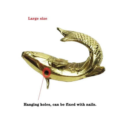 Brass Koi Fish Creative Modern Home Room Decorations Trinkets Indoor D