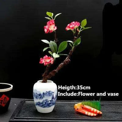 Elegant Plum Blossom Sushi and Sashimi Serving Set with Bento Mold