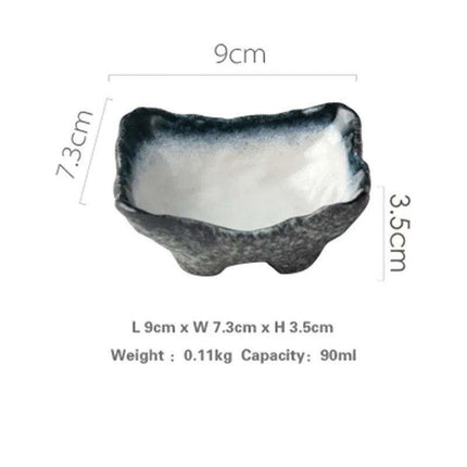 Elegant Artisan Japanese Ceramic Appetizer Plates: Elevate Your Dining Aesthetic with Unique Tableware