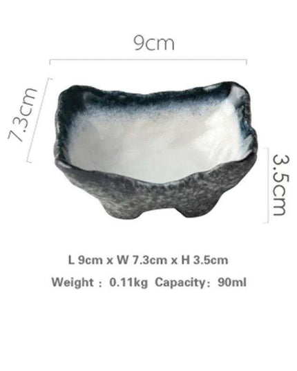 Elegant Artisan Japanese Ceramic Appetizer Plates: Elevate Your Dining Aesthetic with Unique Tableware