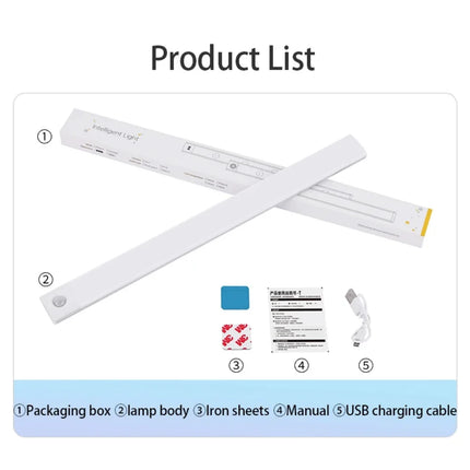 Motion Sensor USB Rechargeable LED Night Light | Under Cabinet & Closet Lamp