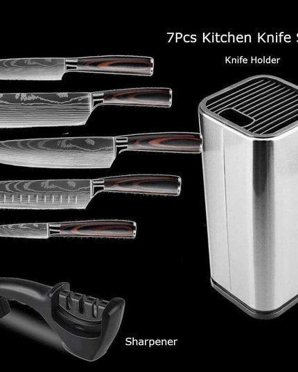 Exquisite Damascus Steel Chef Knife Collection - 1-10Pcs Japanese Santoku and Utility Knives for Culinary Excellence