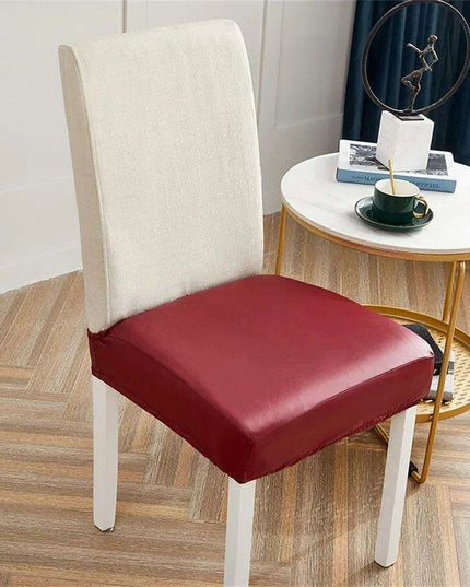 Svetanya Waterproof PU Leather Chair Covers - Elastic Slipcovers for Stylish Furniture Protection