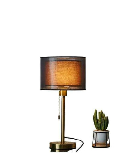 Elegant Gold Table Lamp for Nordic-Inspired Bedrooms