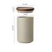 Vintage-Inspired Ceramic Canister Set with Airtight Wooden Lids for Tea and Coffee Storage