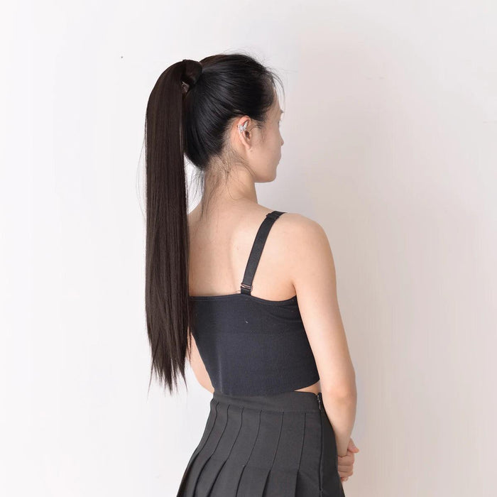 Elegant Length: 22-Inch Synthetic Hair Extensions for Instant Glamour