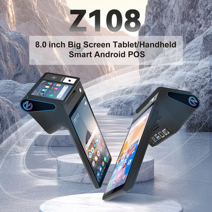 Z108 Android 14 Dual-Screen POS Terminal with NFC & Thermal Printer