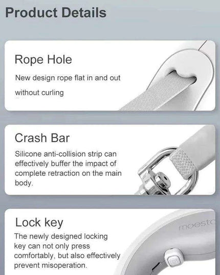 UFO 2 Lite Ergonomic Retractable Dog Leash