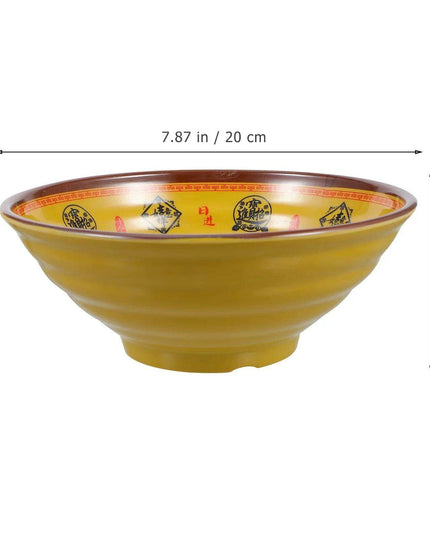 Chic 19cm Japanese Melamine Serving Bowl for Noodle Soups and Salads - A Must-Have Dining Accessory