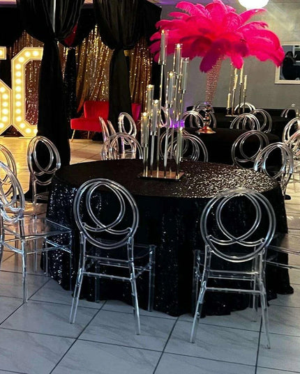 Modern 32-Piece Clear Acrylic Stacking Stools for Events