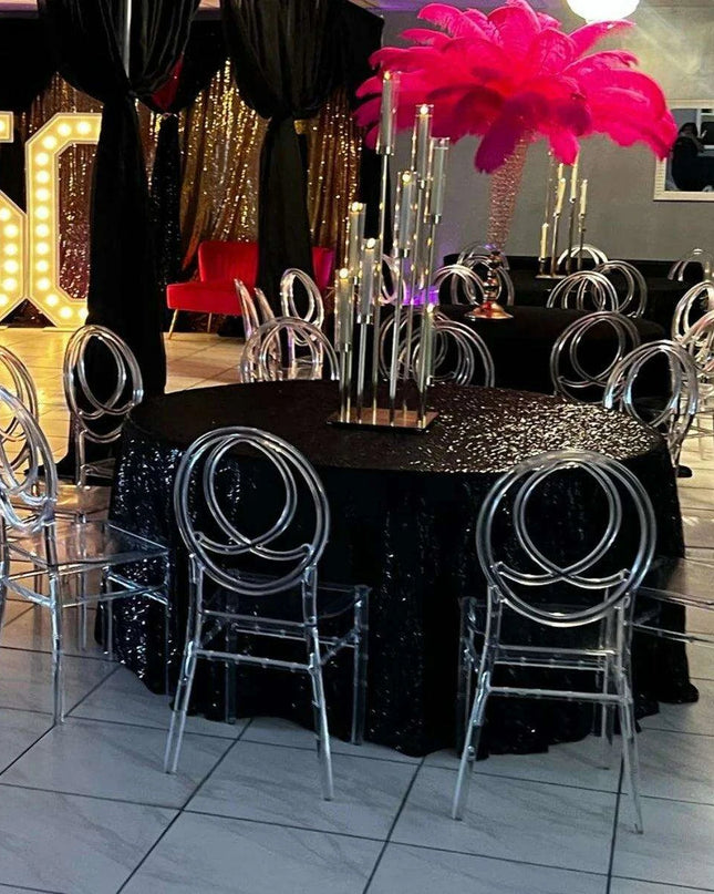 Modern 32-Piece Clear Acrylic Stacking Stools for Events