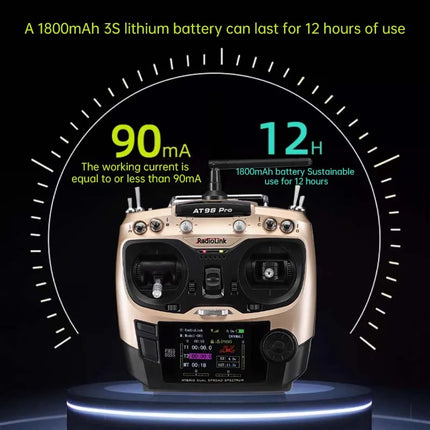 Radiolink AT9S Pro 2.4G 12CH Transmitter & R9DS Receiver for RC Models