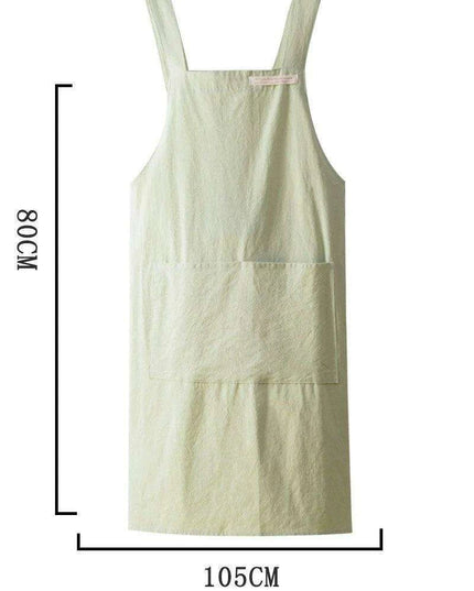 Stylish Denim and Linen Blend Apron for Women - Perfect for Cooking and Crafting