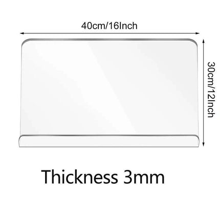 Elegant Transparent Acrylic Cutting Board - Essential Kitchen Accessory for Modern Homes