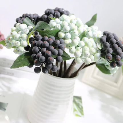 KECTTIO American Pastoral Artificial Berry Christmas Flower Arrangemen