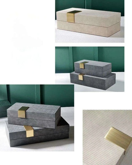 Elegant Leather Jewelry Organizer: Timeless Tabletop Storage Solution with Chic Design