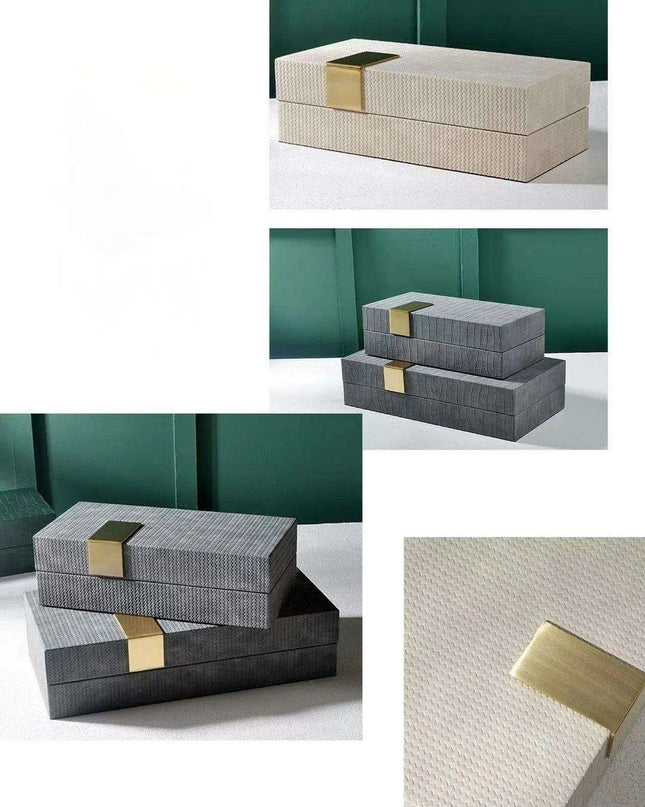 Elegant Leather Jewelry Organizer: Timeless Tabletop Storage Solution with Chic Design