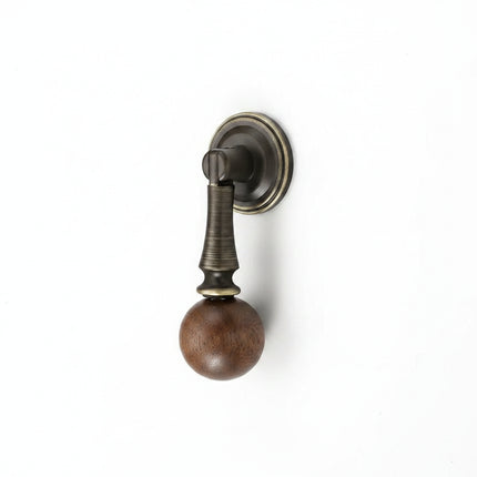 Classic Elegant Brass and Wooden Cabinet Wardrobe Door Handle Ancient
