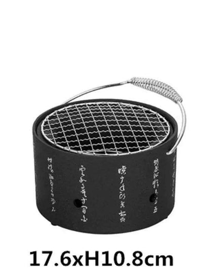 Portable Japanese & Korean Charcoal BBQ Grill Kit with Aluminium Alloy Stove: Your Ultimate Grilling Companion