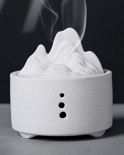 Elegant Zen Ceramic Incense Burner with Mesh Cover - Stylish Home Decor Ashtray and Relaxation Plate